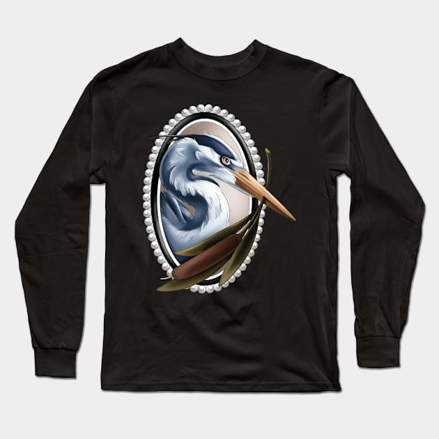 pelican Long Sleeve T-Shirt by Stephanie Francoeur Art